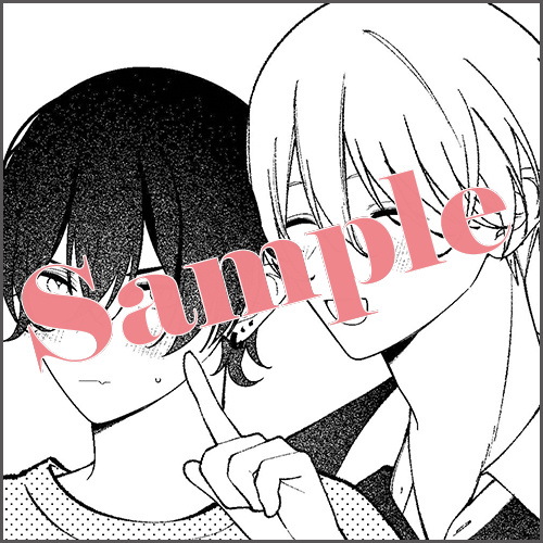 4Pリーフレット 描きおろしマンガ2P「笑顔の破壊力」